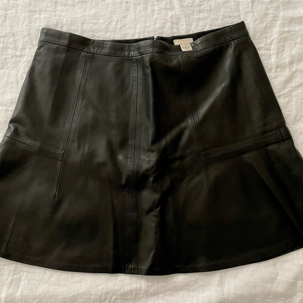 J. Crew Factory Leather Skirt - Size 6